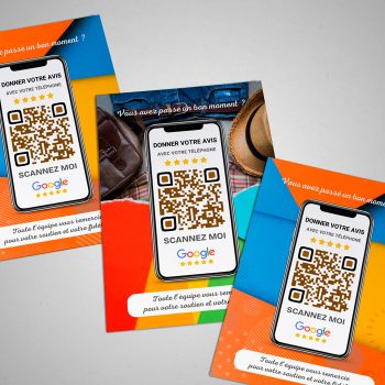 Flyer A6 Collecteur d’Avis Google avec QR Code