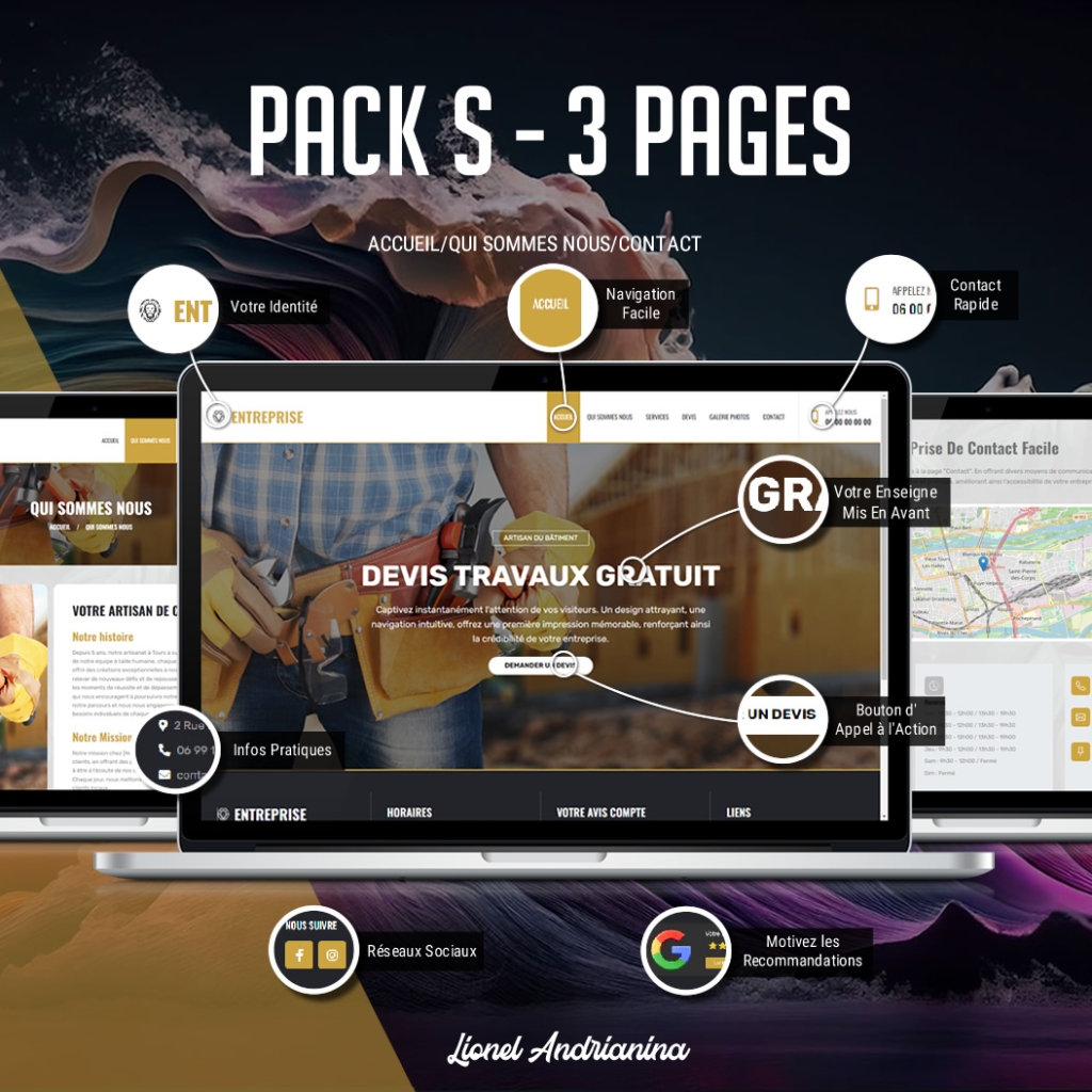 Création de site Web de 3 pages