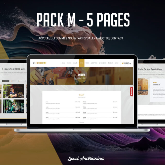 Illustration d’un site web adapté aux tablettes et smartphones.